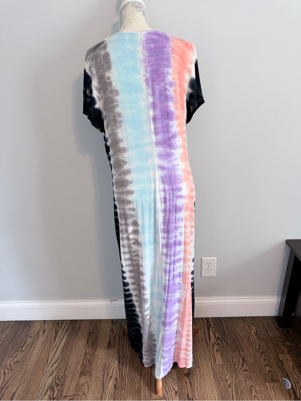 TORRID Super Soft Tie Dye Maxi Dress Size 1 (14/16) Multicolor Casual Lounge - Picture 2 of 6